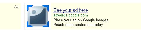 Google Image Search Ad